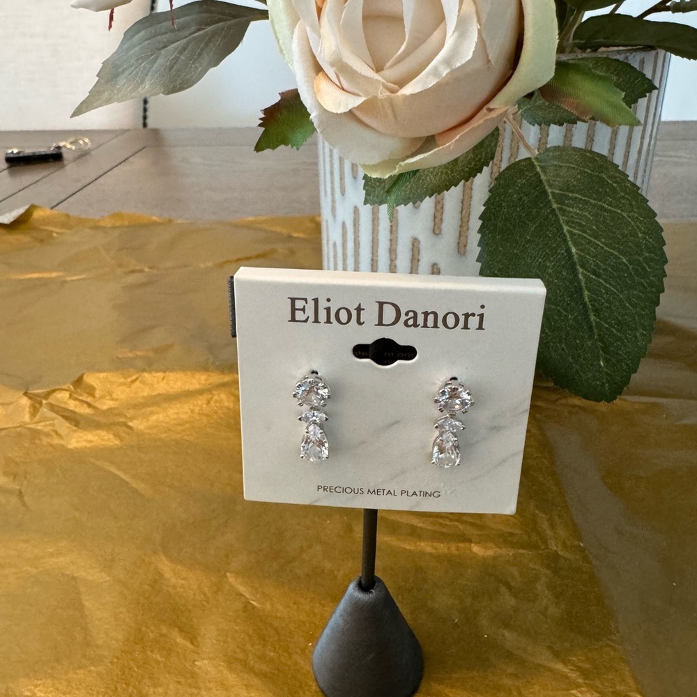 Pretty CZ earrings by Eliot Danori. NWT